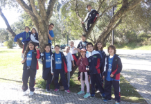 Cadetes do CLAC nadam no Entroncamento