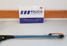 TOMAR | PSP apreende arma de caça submarina em Estabelecimento hoteleiro