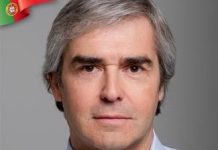 Nuno Melo, candidato do CDS ao Parlamento Europeu em Torres Novas esta sexta-feira, dia 12