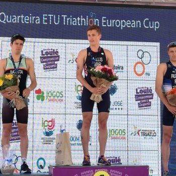 Ricardo Batista no pódio – Medalha Prata Taça Europa Triatlo Juniores – Quarteira
