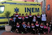 Entroncamento | Atletas mais novos do Centro Recreativo do Casal do Grilo visitam Bombeiros