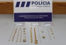 TOMAR | Recuperados objetos de ouro furtados há duas semanas