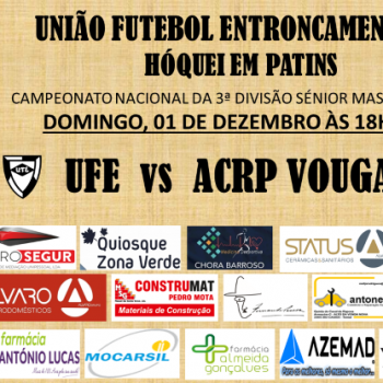 Cartaz de jogo dos SÉNIORES