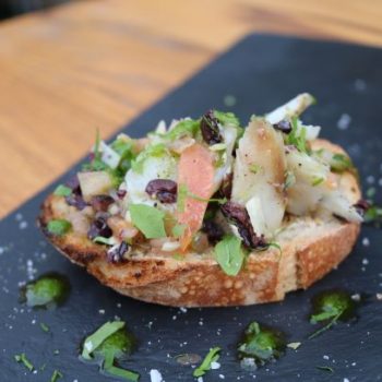Bruschetta de bacalhau – Café Santa Iria