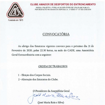 ConvocatoriaCADEEleições