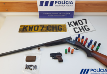 Tomar | PSP apreende armas, estupefaciente e chapas de matrícula