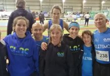 CLAC conquista 8 títulos no campeonato nacional de veteranos em pista coberta