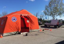 Hospitais de Torres Novas, Tomar e Abrantes com tendas montadas para triagem a eventuais suspeitos de infeção COVID 19