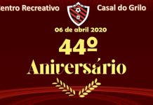 Centro Recreativo do Casal do Grilo comemora 44º Aniversário