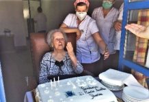 Entroncamento | Maria Amélia Pereira faz 100 Anos e recebe Bolo da Junta de Freguesia de Nª Srª Fátima