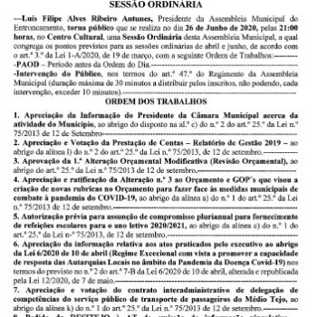 Assembleia Municipal Entroncamento 26.06