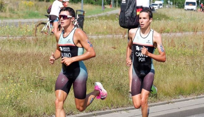 Gonçalo Balbino e Afonso Do Canto na corrida - Taça da Europa de Olsztyn