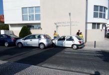 Entroncamento | Quatro viaturas envolvidas em colisão no cruzamento da rua da igreja