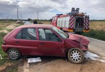 Golegã | Despiste de ligeiro provoca ferido encarcerado e corta estrada N365