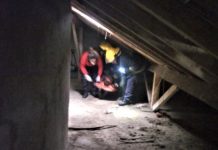 Entroncamento | Bombeiros resgatam homem que efetuava limpezas num sótão