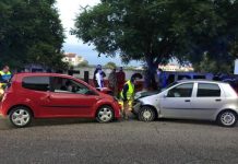 Entroncamento | Colisão frontal junto ao Centro de Saúde prova 3 feridos ligeiros