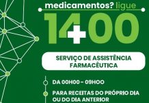 Assistência Farmacêutica disponível 24 horas | Linha NACIONAL 1400 agora online