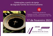 Quarta-feira de cinzas | Missa em direto da Igreja da Sagrada Família do Entroncamento