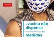 Mesmo vacinado cumpra as medidas de segurança