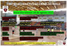 Centro Recreativo do Casal do Grilo | Inicio dos treinos de futsal dia 24 de agosto