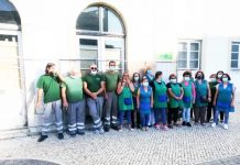 Entroncamento | Trabalhadores da limpeza afetos á CP, IP e Oficinas, em greve manifestam-se em frente à Estação