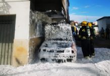Entroncamento | Incêndio em veículo ligeiro de passageiros junto à Igreja de Nossa Senhora de Fátima