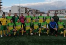 Veteranos do CDTN | Golo às três tabelas no jogo do Clube Desportivo de Torres Novas