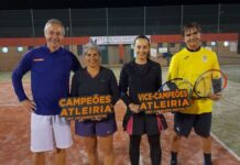 Ténis | José Pina do CLAC Campeão Regional de Pares Mistos +40, com a atleta Paula Falcão do CETL