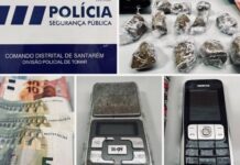 Tomar | PSP detém indivíduo sexo masculino e outro de sexo feminino por tráfico de estupefacientes