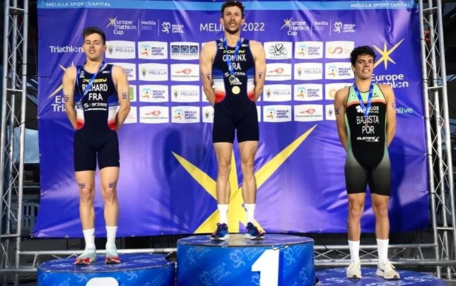 Ricardo Batista - medalha de bronze no Campeonato Mediterrânico de Triatlo