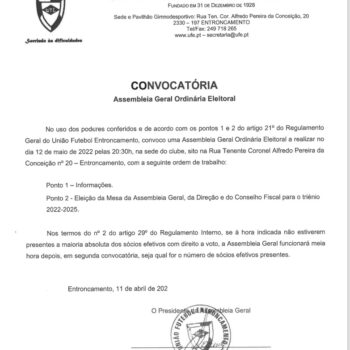 UFEConvocaória