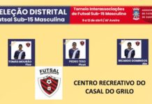 Futsal sub15 | Três atletas do CRCG no torneio interassociações