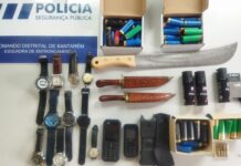 Entroncamento | Detidos três indivíduos do sexo masculino com 21, 41 e 63 anos de idade