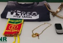 Torres Novas | GNR detém homem de 43 anos por roubo e furto em interior de residência