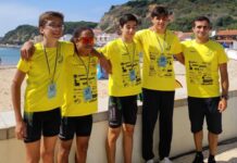 Pedrógão Triatlo em 2º lugar nas estafetas em juvenis na 3ª etapa do Nacional de Triatlo por clubes