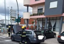 Entroncamento | Incêndio em veículo ligeiro de passageiros