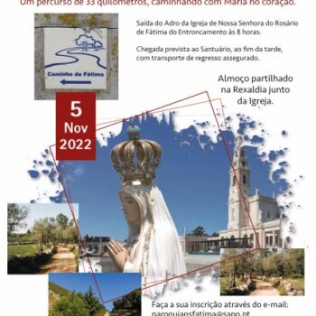 Cartaz caminho a fatima-2022-Q-Code