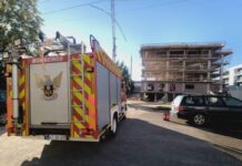 Entroncamento| Incêndio em instalação elétrica de obra sem danos humanos