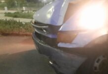 Entroncamento | Despiste seguido de colisão com poste de iluminação na Rua Eça de Queiroz