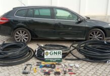 Tomar |Três homens detidos em flagrante por furto de metais não preciosos