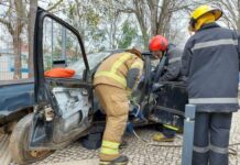 Entroncamento | Simulacro | Acidente Rodoviário Rua Fernando Pessoa