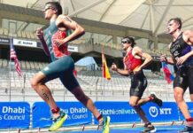 Ricardo Batista e Maria Tomé do CNTN na 1ªetapa WTCS no Dubai