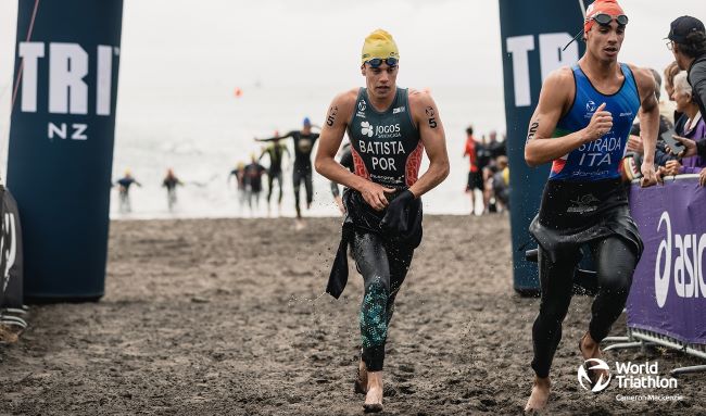Ricardo Batista saída da natação - medalha de bronze Taça Mundo New Plymouth
