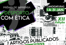Candidaturas ao Prémio de Imprensa «Desporto com Ética 2023» abertas entre 1 e 31 de janeiro