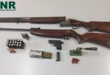 Ourém: Apreensão de armas de fogo por violência doméstica