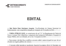 Edital da Câmara Municipal do Entroncamento