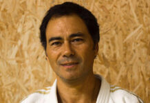 Abrantes: Renato Kobayashi, atleta olímpico de judo, e Jorge Heleno, embaixador da Ética no Desporto, no workshop “Preparar o atleta do futuro”