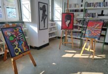 Constância: Tapeçaria bordada na Biblioteca Municipal Alexandre O´Neill