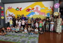 VN Barquinha: Cerca de 50 alunos criam mural artístico na Praia do Ribatejo