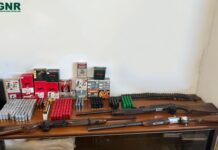 Homem constituído arguido por violência doméstica na Chamusca com apreensão de armas e munições